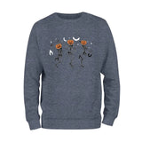 Dancing Pumpkin Head Skeleton Sweatshirt