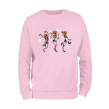 Dancing Pumpkin Head Skeleton Sweatshirt