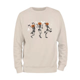 Dancing Pumpkin Head Skeleton Sweatshirt