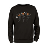 Dancing Pumpkin Head Skeleton Sweatshirt