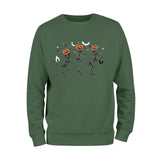 Dancing Pumpkin Head Skeleton Sweatshirt