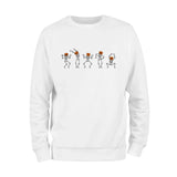 Halloween Pumpkin Head Skeletons Sweatshirt