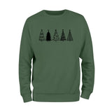 Christmas Five Trees Sweatshirt