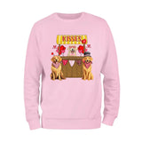 Golden Dog Kisses Both Sweatshirt