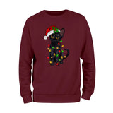 Black Cat Christmas Sweatshirt