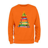 Teacher Crayon Christmas Tree Sweatshirt