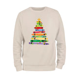 Teacher Crayon Christmas Tree Sweatshirt