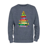 Teacher Crayon Christmas Tree Sweatshirt