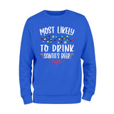 Most Likely To Drink Santas Beer Sweatshirt