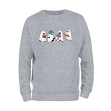 Ghost Reading Books Sweatshirt