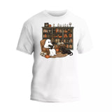 Retro Ghost Reading Books T-Shirt