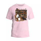 Retro Ghost Reading Books T-Shirt