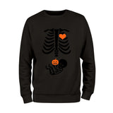 Baby Skeleton and Pumpkin Crewneck Sweatshirt