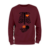 Baby Skeleton and Pumpkin Crewneck Sweatshirt