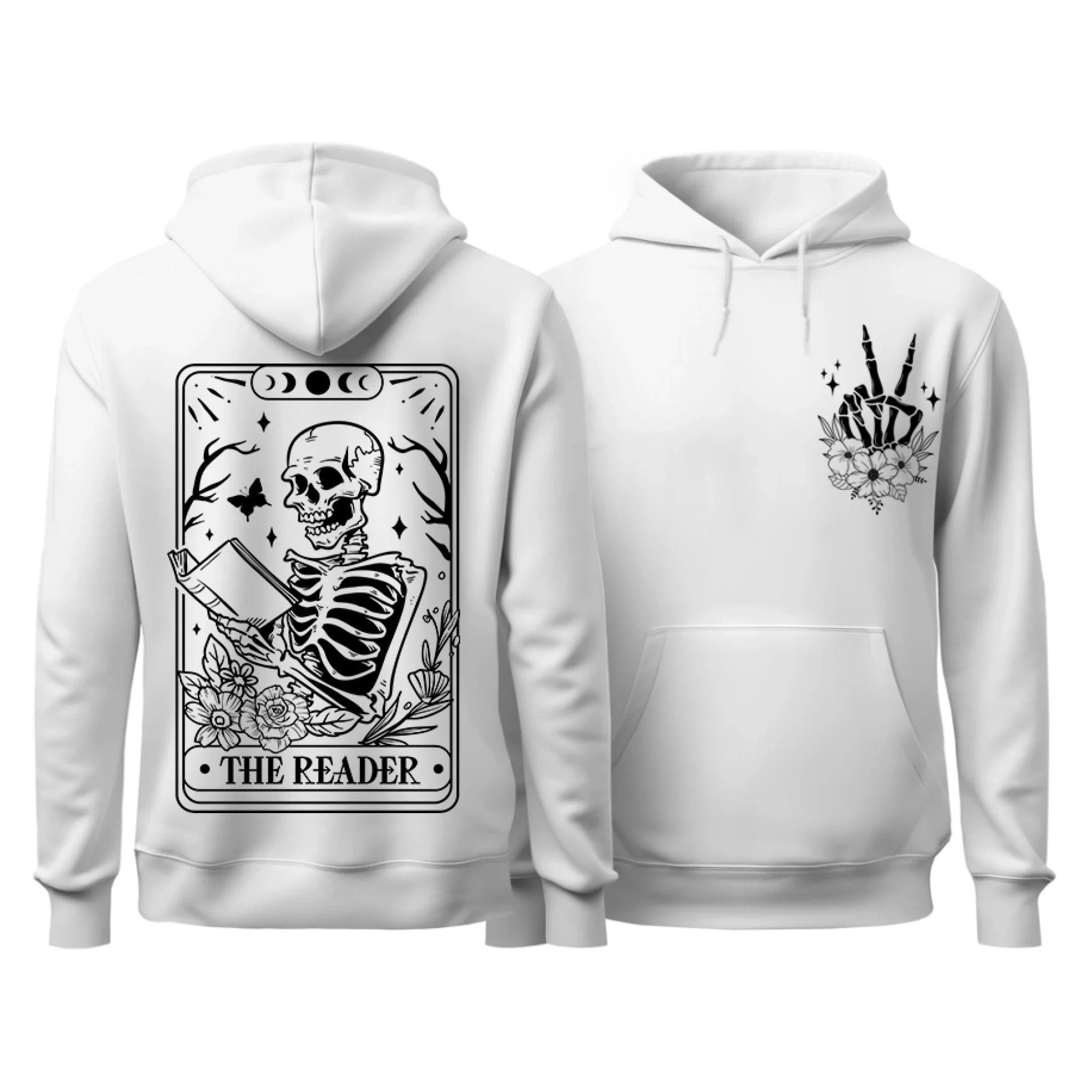 The Reader Front and Back Hoodie