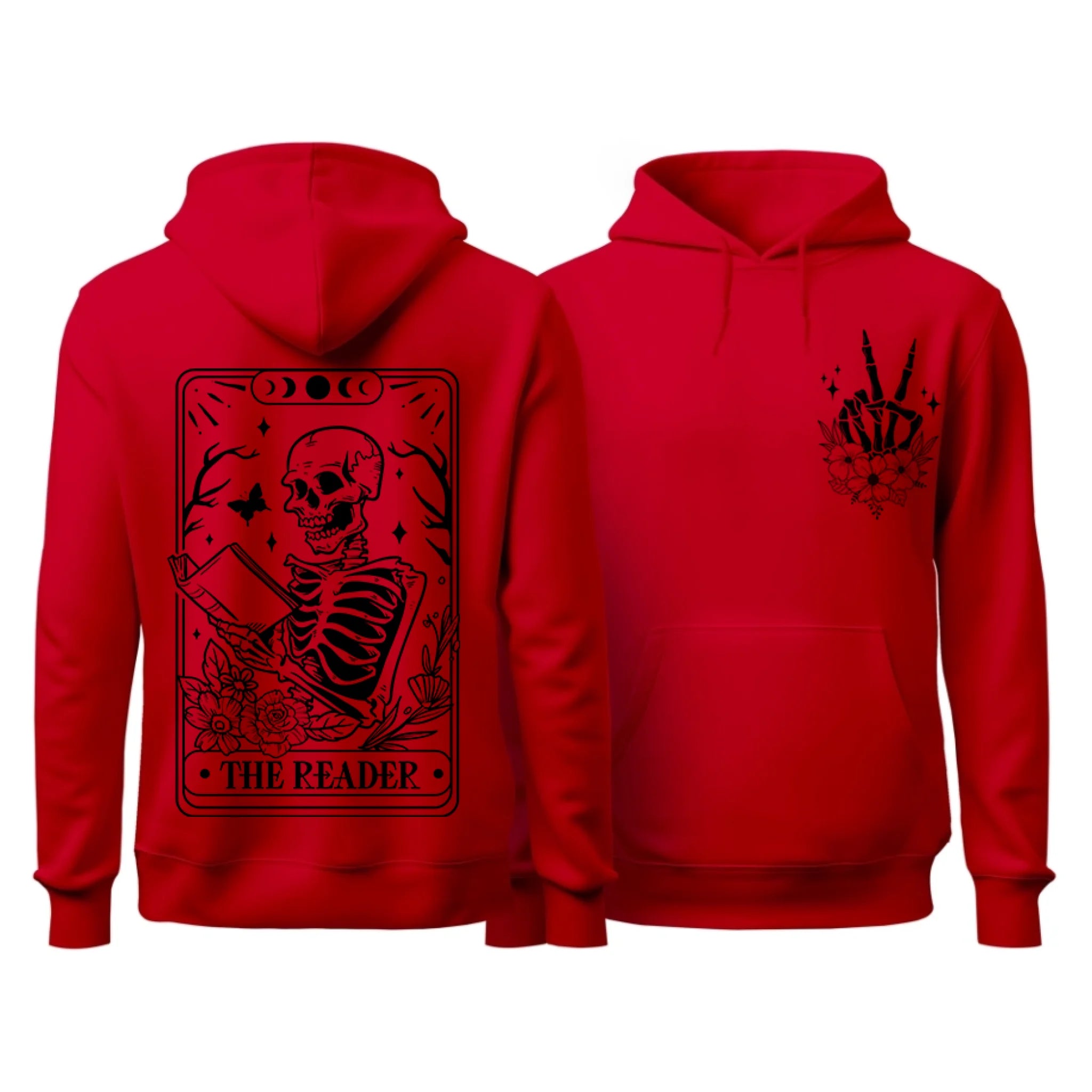 The Reader Front and Back Hoodie