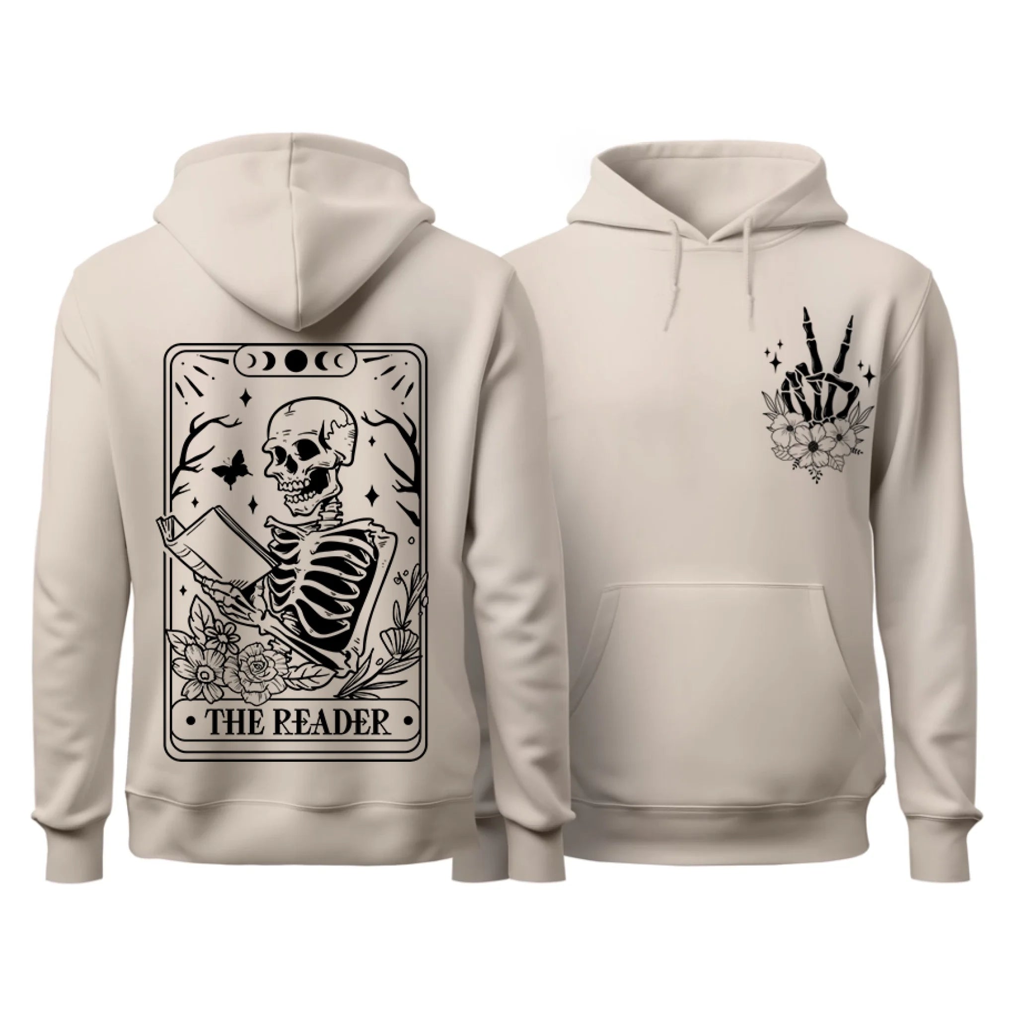 The Reader Front and Back Hoodie