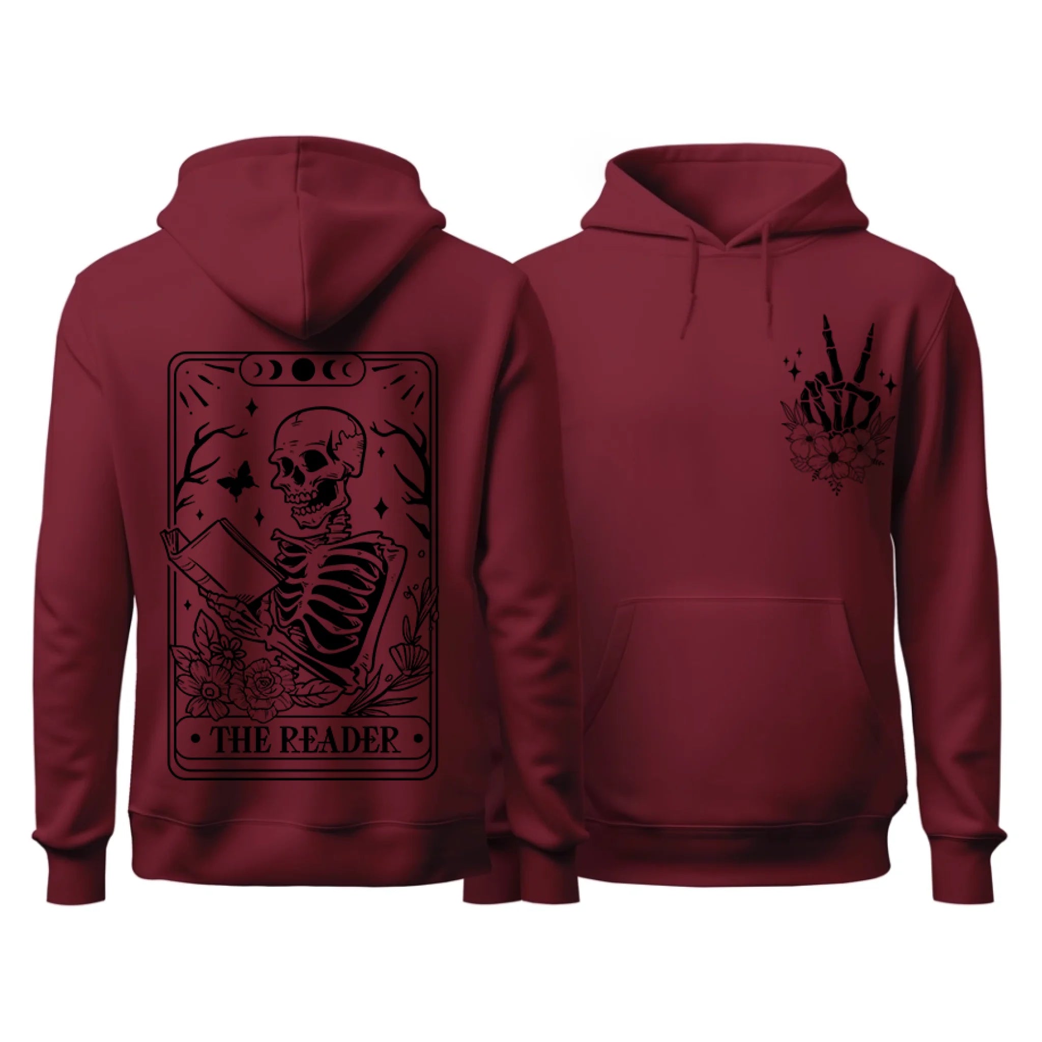 The Reader Front and Back Hoodie