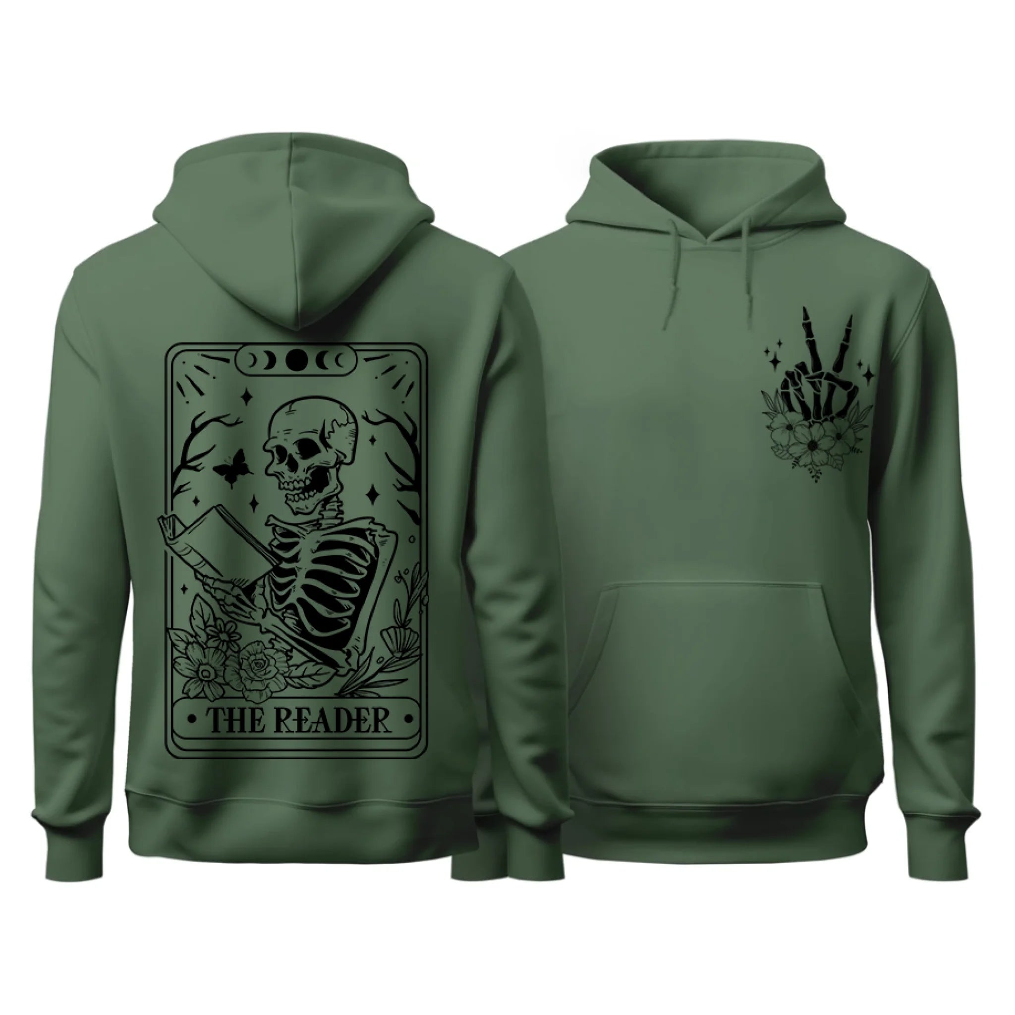 The Reader Front and Back Hoodie