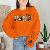 Custom Halloween Themed Mama Crewneck Sweatshirt