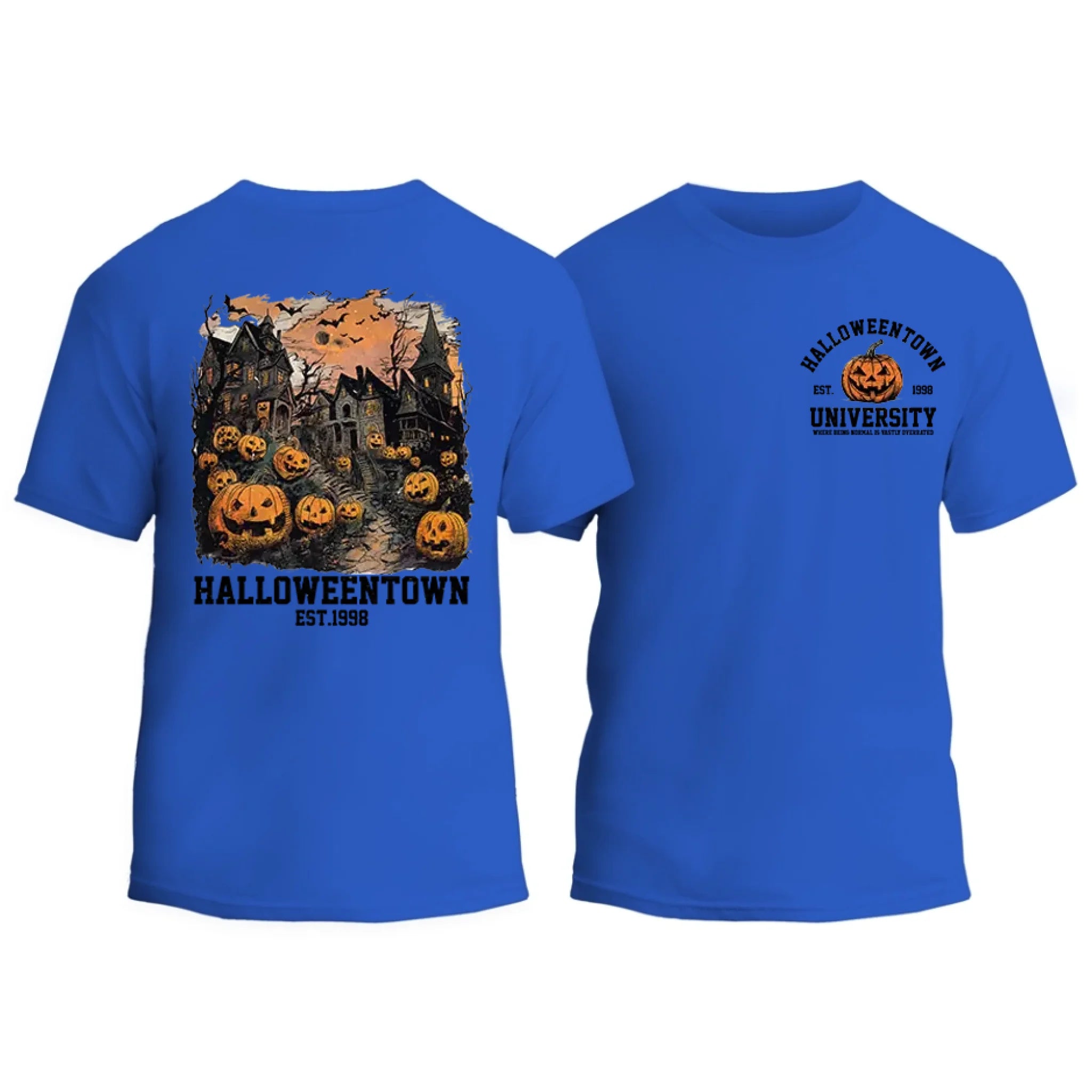 Halloweentown Est. 1998 Front and Back Crewneck T-Shirt