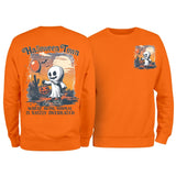 Halloweentown Ghost Front and Back Crewneck Sweatshirt