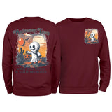 Halloweentown Ghost Front and Back Crewneck Sweatshirt