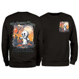 Halloweentown Ghost Front and Back Crewneck Sweatshirt
