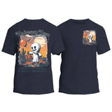 Halloweentown Ghost Front and Back Crewneck T-shirt