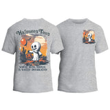Halloweentown Ghost Front and Back Crewneck T-shirt