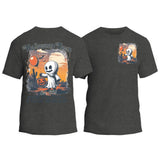 Halloweentown Ghost Front and Back Crewneck T-shirt