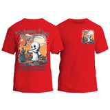 Halloweentown Ghost Front and Back Crewneck T-shirt