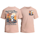 Halloweentown Ghost Front and Back Crewneck T-shirt