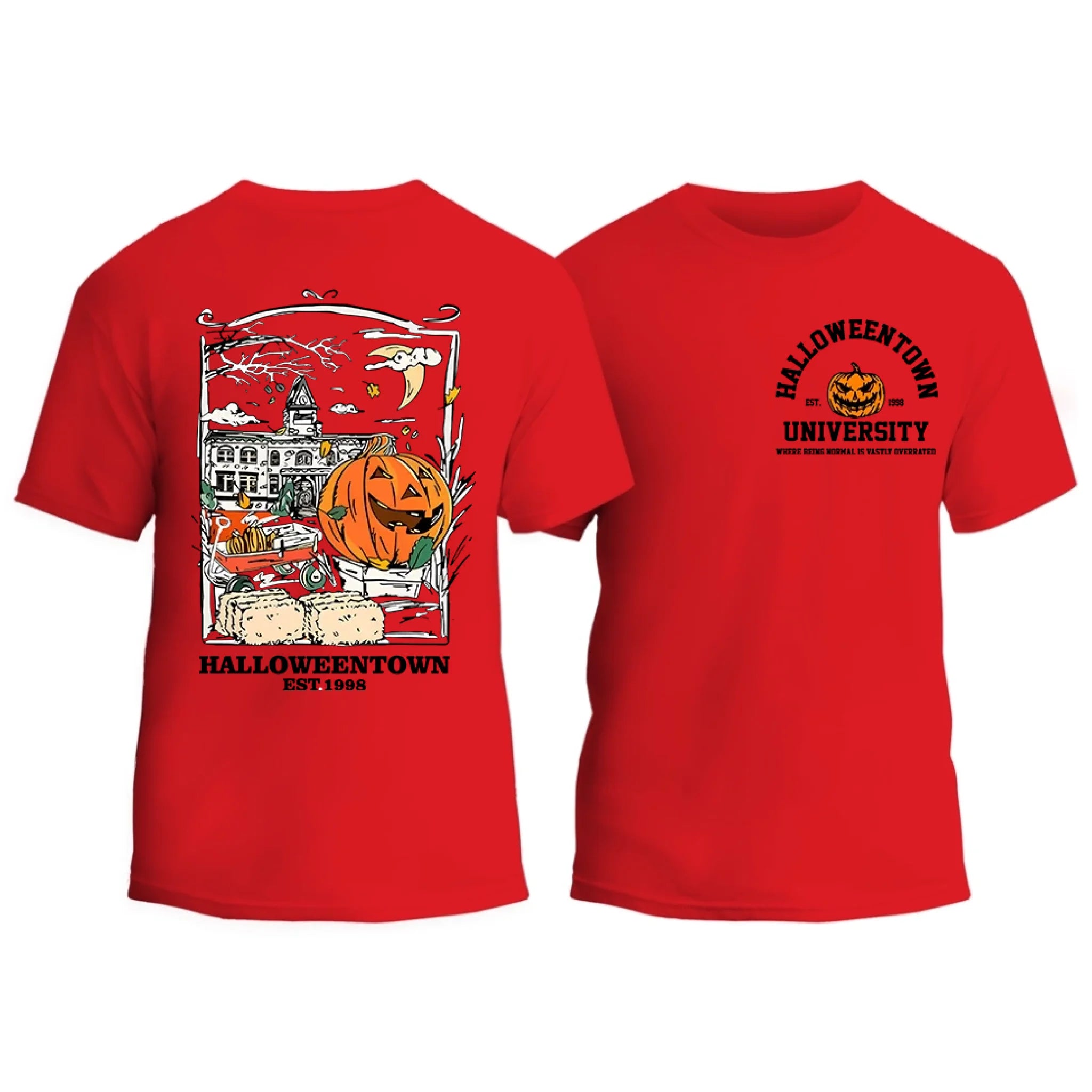 Halloweentown University Front and Back Crewneck T-shirt
