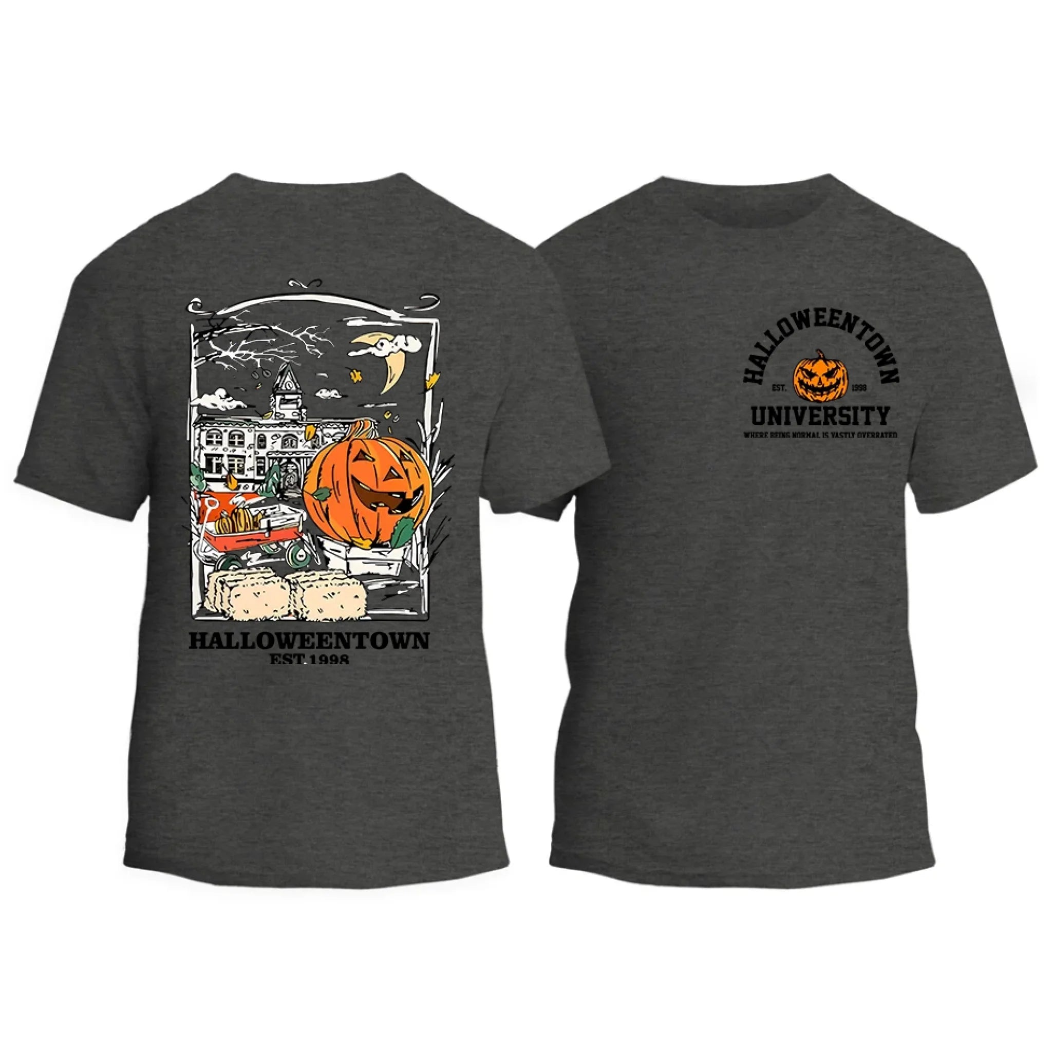 Halloweentown University Front and Back Crewneck T-shirt
