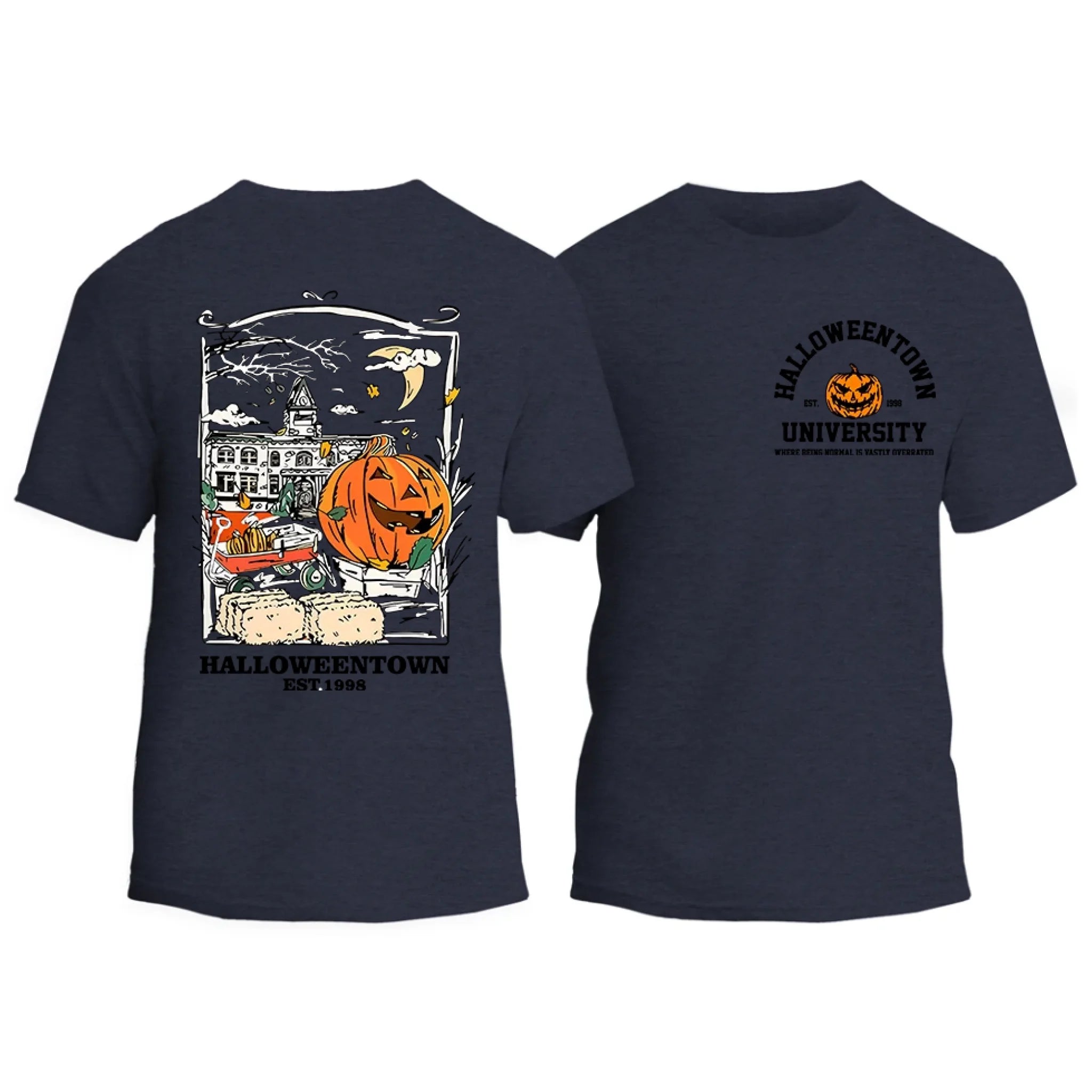 Halloweentown University Front and Back Crewneck T-shirt