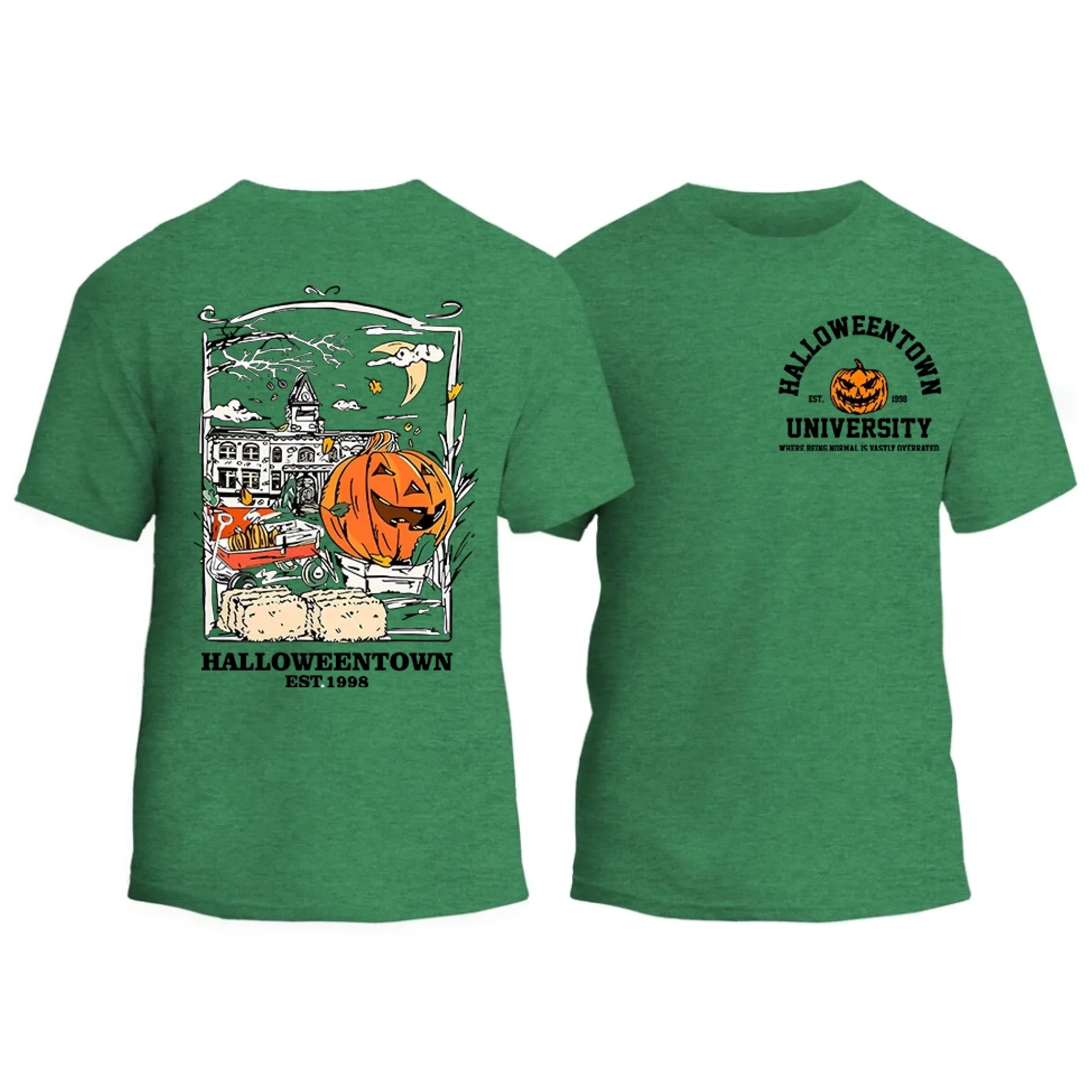Halloweentown University Front and Back Crewneck T-shirt