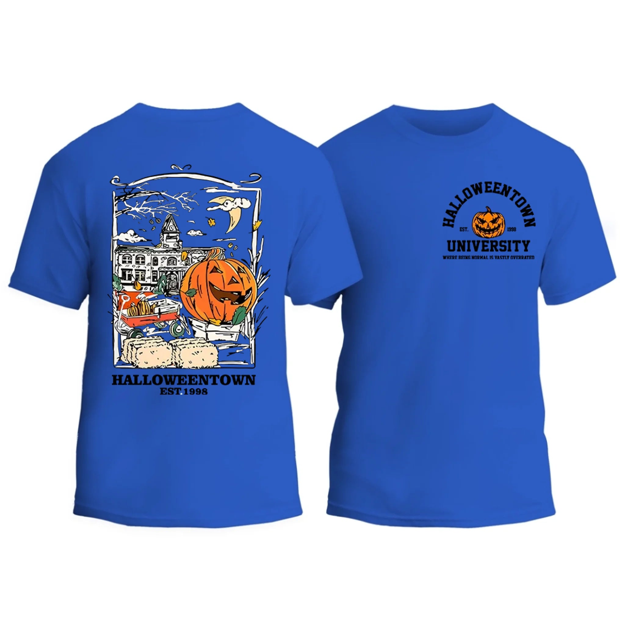 Halloweentown University Front and Back Crewneck T-shirt