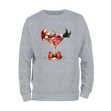 Christmas Santa Wine Sweatshirt