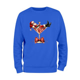 Christmas Santa Wine Sweatshirt