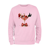 Christmas Santa Wine Sweatshirt