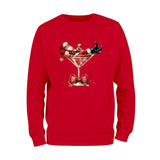 Christmas Santa Wine Sweatshirt