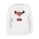 Christmas Santa Wine Sweatshirt