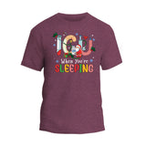 ICU Sleeping Christmas T-shirt