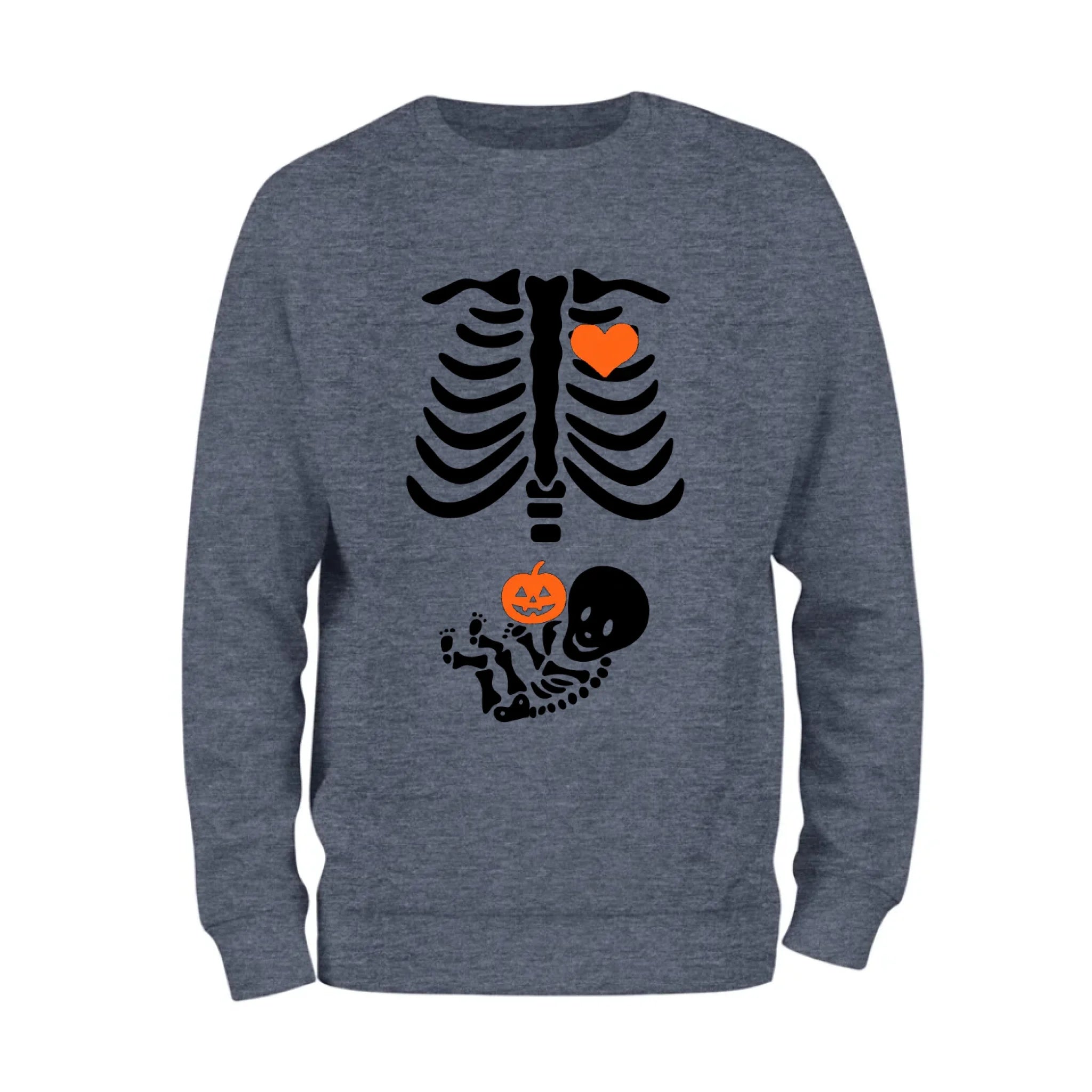 Baby Skeleton and Pumpkin Sweatshirt