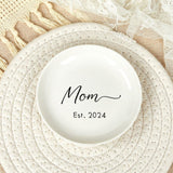 Custom Decorative Ceramic Round Plate 4"