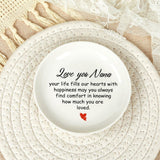 Custom Decorative Ceramic Round Plate 4"