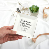 Custom Decorative Ceramic Square Plate 4.5"
