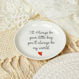 Custom Decorative Ceramic Round Plate 4"