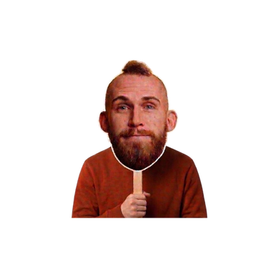 Face On A Stick Big Head Cutout